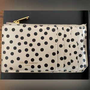 Saint Lauren zip card case